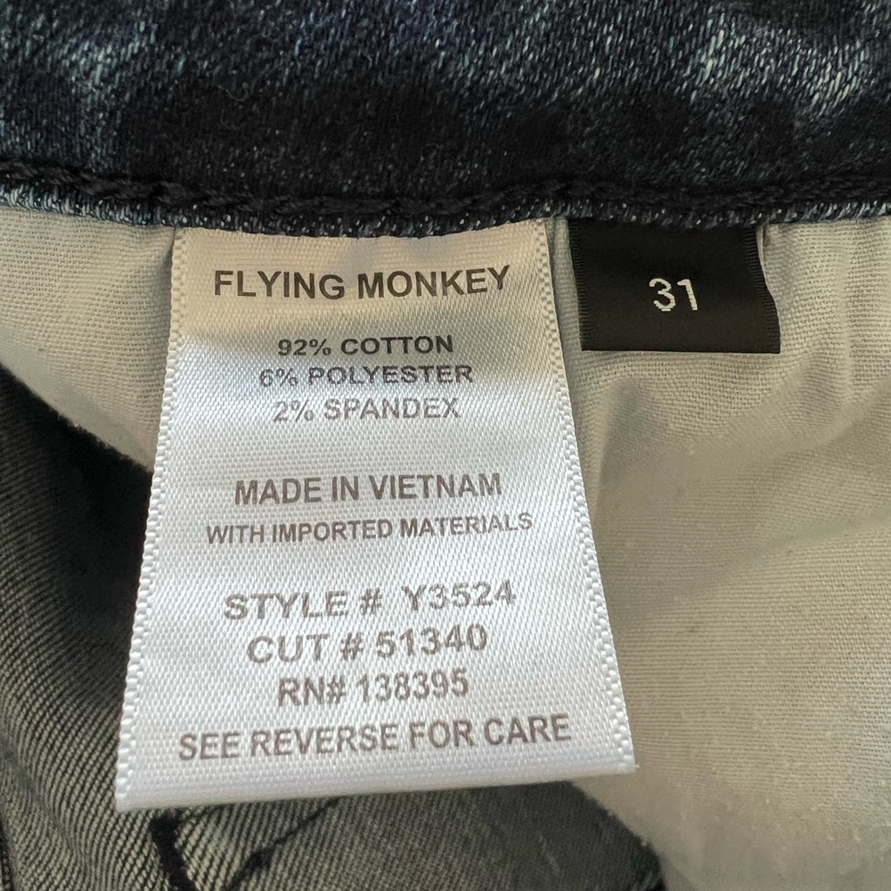 Flying Monkey Distressed Blue Skinny Jeans - Picture 3 of 4